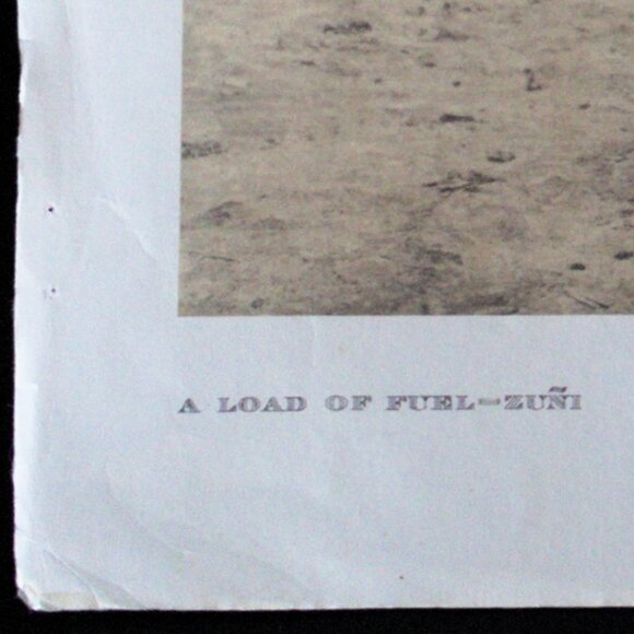 A LOAD OF FUEL - ZUÑI  #70 Edward Sheriff Curtis Print - Picture 5 of 15